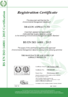 ISO 14001-2015 Electronic Certificate
