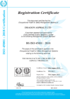 ISO 45001 Certificate – 2015 Electronic Version