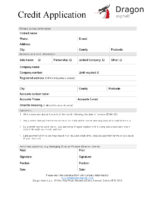 DA Credit Application